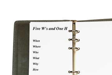 5W1H / Five W's and One H