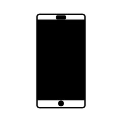 smartphone technology line icon vector illustration design