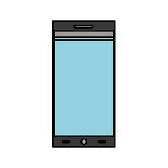 smartphone technology line icon vector illustration design