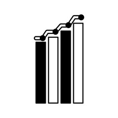 bars statistics isolated icon vector illustration design