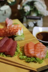 Japanese seafood sashimi