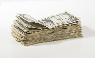 Stack of One Dollar Bills