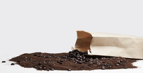 Bag of coffe beans
