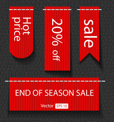 set of sale labels - vector