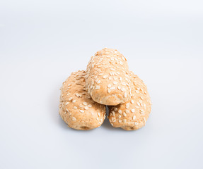 bread or oat bread on the background.