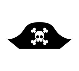 Hacker skull alert isolated icon vector illustration design