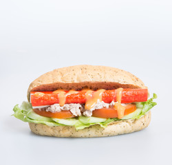 sandwich or health sandwich on the background.