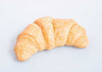 croissant or tasty croissant on the background.