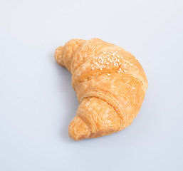croissant or tasty croissant on the background.