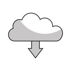 cloud computing isolated icon vector illustration design