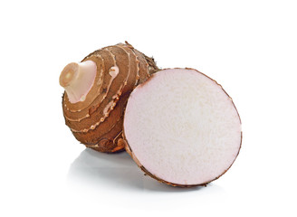 taro isolated on white background