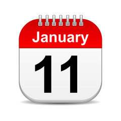 January 11 calendar icon