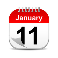 January 11 calendar icon