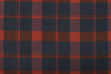 Fabric plaid texture. Cloth background