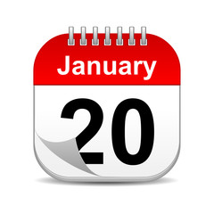 January 20 calendar icon