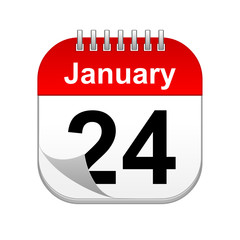 January 24 calendar icon