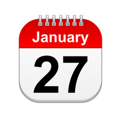 January 27 calendar icon