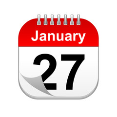 January 27 calendar icon