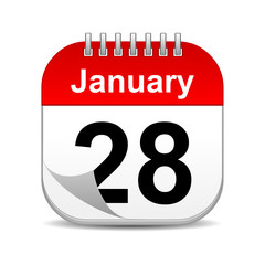January 28 calendar icon