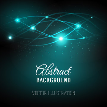 Abstract background with magic light.