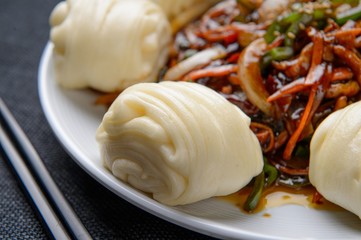 gochu japchae,  Stir-fried chinese Chili Peppers and Pork