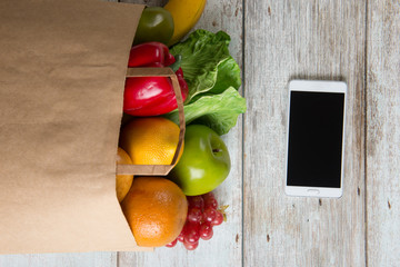 grocery shopping concept photo