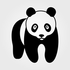 Panda icon on white background