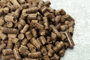 Resource. Pellets on the table