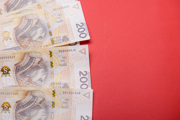 Polish zloty in notes and coins