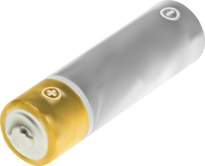 silver and gold battery illustration