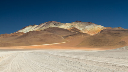 Gravel road at the Dali desert