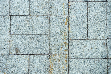 The texture of paving stone masonry
