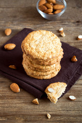 Homemade almond cookies