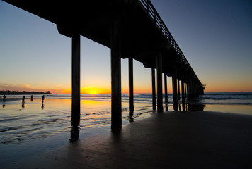 Christmas sunset at Scripps Pier Sunset - 2
