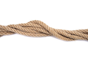 Rope on white background isolated