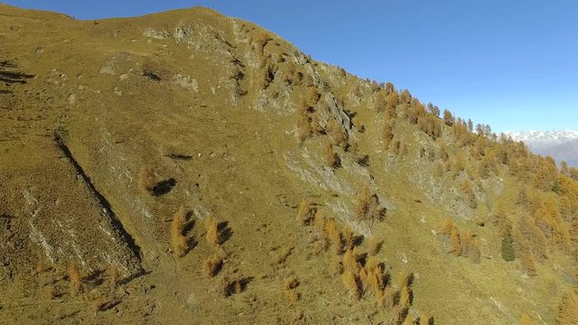 Aerial 4k - Valgerola (IT) - Vista aerea del Monte Rosetta