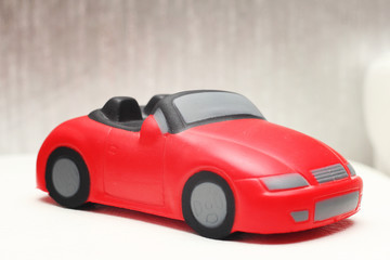 Soft toy sports car.