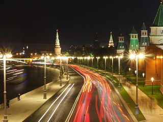 Fototapeta na wymiar Motion Blur at the Kremlin