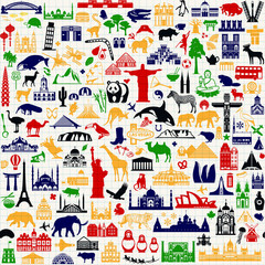 Travel Icons Pattern
