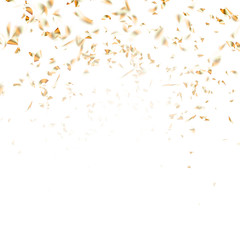 Festive glittering gold confetti falling. EPS 10 - 131709437