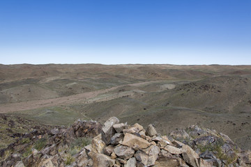 Das Hügelland der mittleren Mongolei