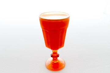 Yogurt in colorful Cup