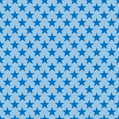 Star blue seamless pattern