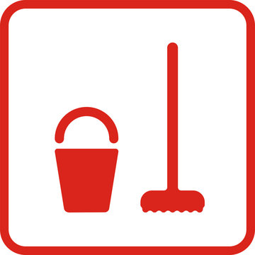 cleaning room icon, for milling and engraving