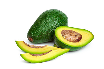 Avocado isolated on a white background
