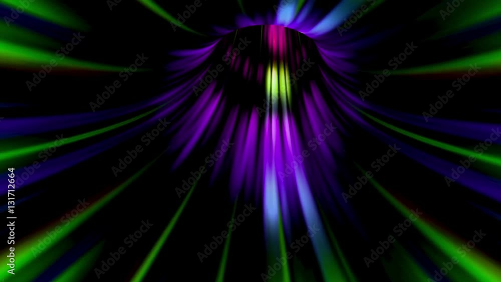 Wall mural a vortex tunnel of streaming strands of light (loop).