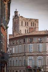 Fototapeta na wymiar Francia,Tolosa,la città e la cattedrale.