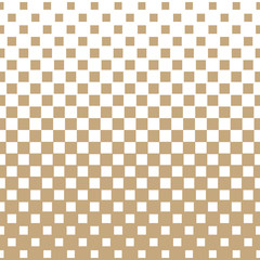 Abstract geometric hipster fashion halftone gold square pattern