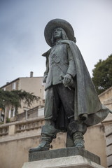 Francia,Guascogna,Auch,statua di Dartagnan