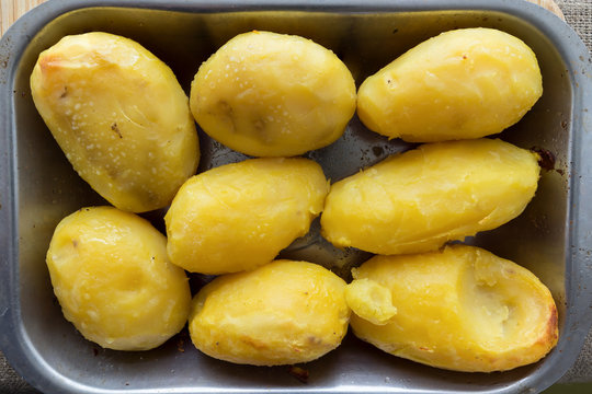 Potatoes baked in the oven